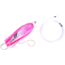Sea Striker Rigged Ballyhoo Lure, 3/8 oz Head, 1/2 oz Egg Lead, Pink, SB38R-PK