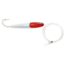 Sea Striker Rigged Cedar Plug 8", 10/0 Hook, 8 Ft 150 Lb Mono Leader, Red/White, 791