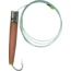 Sea Striker Rigged Jet Head Cedar Plug, 6", 10/0 Hook, 8 Ft 150 Lb Mono Leader, Natural, J850R