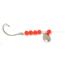 Sea Striker Snelled Hooks Nickel Wide Gap, Nickel Spinner, 12in Leader, Red Beads, Size 3/0, 4 per Pack, S503R-3/0