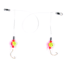 Sea Striker Spot/Kingfish/Mullet Rig, #6 Gold Wide Gap Hooks, 1/2" Round 2 Tone Red/Yel Floats, SSSKF-2RY