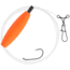 Sea Striker Striped Bass Striped Bass 70lb mono 6/0 hook w/sinker slide, SSSDS3070-6/0