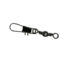 Sea Striker Twisted Barrel Swivel Size 1 w/Interlock Snap Black 4 pack, SSTBISBK-1