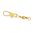 Sea Striker Twisted Barrel Swivel Size 12 w/Interlock Snap Brass 8 pack, SSTBISBR-12