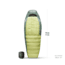 Sea to Summit Ascent Down 30F/-1C Sleeping Bag - Womens, Celery Green, Long, S3114