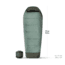 Sea to Summit Boab Synthetic 30F/-1C Sleeping Bag, Laurel Wreath Green, Long, S4053