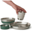 Sea to Summit Detour Stainless Steel Collapsible Dinnerware Set Multi, 2P, 6-Piece, A1325