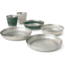 Sea to Summit Detour Stainless Steel Collapsible Dinnerware Set Multi, 2P, 6-Piece, A1325