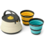 Sea to Summit Frontier UL Collapsible Kettle Cook Set - 3 Piece/2 Person, Multi, A1235