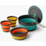Sea to Summit Frontier UL Collapsible One Pot Cook Set - 5 Piece/2 Person, Multi, A1242