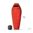 Sea to Summit Hamelin Synthetic -1C/30F Sleeping Bag - Womens, Long, Spicy Orange, Long, S5131