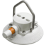 SeaSucker 4.5in SeaSucker Mount w/Flat-Top Stainless Steel D-Ring, White, VM1013W