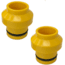 SeaSucker HUSKE Thru-Axle Plugs, Boost, Yellow, 15 x 100mm, 810046210062