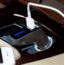 Secur Car Charger w/2 USB Outlets and Seatbelt Cutter, Black SP-4006