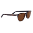 Serengeti Andrea Sunglasses,Shiny Dark Tortoise/Black Frame,Polarized Drivers Round Lens 8464