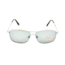 Serengeti Corleone Sunglasses, Shiny Titanium, Polarized 555nm Blue, 8418