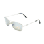 Serengeti Corleone Sunglasses, Shiny Titanium, Polarized 555nm Blue, 8418