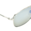Serengeti Corleone Sunglasses, Shiny Titanium, Polarized 555nm Blue, 8418