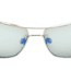Serengeti Corleone Sunglasses, Shiny Titanium, Polarized 555nm Blue, 8418