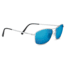 Serengeti Corleone Sunglasses, Shiny Titanium, Polarized 555nm Blue, 8418