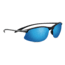Serengeti Maestrale Sunglasses, Metallic Black Frame, Polar PhD 555nm Blue  Lens, 8122
