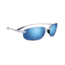 Serengeti Nuvino Sunglasses, Metallic Silver Frame, Polar PhD 555nm Blue  Lens, 8271