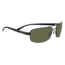 Serengeti San Remo Sunglasses - Satin Black/Gray Stripe Frame, 555nm Polarized Lenses 7604