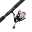Shakespeare Crappie Hunter Spinning Combo, 5.2/1, Right/Left, 25, 9ft. Rod Length, Light Power, 2 Pieces Rod, CH9025SPBO