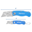 Sheffield Folding Lock Back Utility Knives, 2 Pack, Blue, 12117
