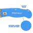 Sheffield Folding Lock Back Utility Knives, 2 Pack, Blue, 12117
