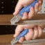 Sheffield Folding Lock Back Utility Knives, 2 Pack, Blue, 12117