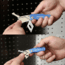 Sheffield Folding Lock Back Utility Knives, 2 Pack, Blue, 12117