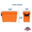 Sheffield Marine Storage Box, Orange, 12680
