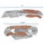 Sheffield Premium Lockback Utility Knife, Pack of 2, 12525