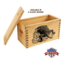 Sheffield Standard Pine Craft Box, Alligator Design, Brown, 12650-5