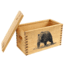 Sheffield Standard Pine Craft Box, Bear Design, Brown, 12650-4
