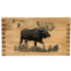 Sheffield Standard Pine Craft Box, Moose Design, Brown, 12650-1