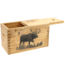 Sheffield Standard Pine Craft Box, Moose Design, Brown, 12650-1