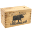 Sheffield Standard Pine Craft Box, Moose Design, Brown, 12650-1