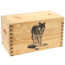 Sheffield Standard Pine Craft Box, Wolf Design, Brown, 12650-2