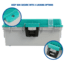 Sheffield Tackle Box, 13in, Teal, Gray, 12671