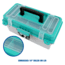 Sheffield Tackle Box, 13in, Teal, Gray, 12671