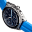 Shield Sonar Chronograph Strap Watch w/Date, Light Blue - Mens, SLDSH113-3