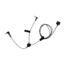 Silynx 3.5mm Right-Angle 4 Poles Cable Adapter for Clarus Pro System, Midland FRS Radio, Black, CA0239-00