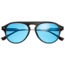 Simplify Carter Polarized Sunglasses, Black Frame, Blue Lens, Black/Blue, One Size, SSU127-C2