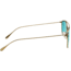 Simplify Collins Sunglasses, Gold Frame, Celeste Lens, Polarized, One Size, SSU104-GD