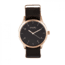 Simplify The 5600 Leather-Band Watch, Black/Dark Brown, SIM5605