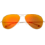 Sixty One Sunglasses Honupu Sunglasses, Silver Frame, Red-Orange Lens, Polarized, One Size, SIXS141RD