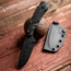 Skallywag Tactical Fireside Pro Fixed Blade Knife, 2.75in, Steel 440c, Spear Point, G10 Obsidian Handle, Black, Fireside Pro - Obsidian