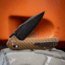 Skallywag Tactical Mako II Folding Knife, 3.5in, D2, Drop Point Blade, G10, Desert Tan Handle, Mako II - Desert Tan